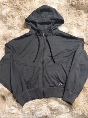 GAP - Charcoal Gray Zip-Up Hoodie - Extra Small